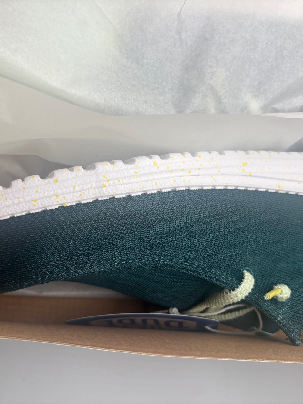 HEYDUDE Wally Funk Zigzag Mesh Sea Green Men’s Size 11 New in Box